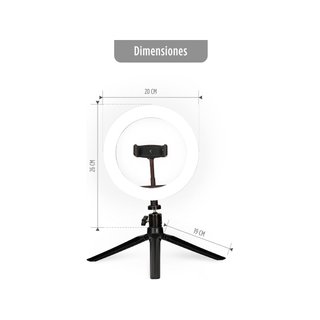KSIX aro luz regulable sobremesa led