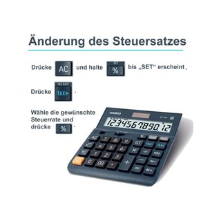 Casio DH-12ET calculadora escritorio pantalla