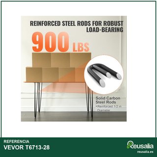 VEVOR patas de mesa acero 710 mm