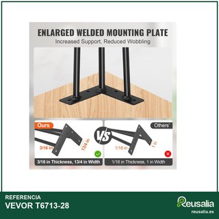 VEVOR patas de mesa acero 710 mm