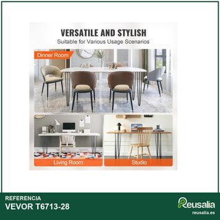 VEVOR patas de mesa acero 710 mm