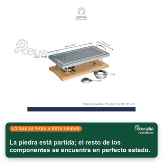 - Artesà parrilla piedra mármol gourmet