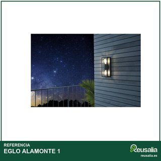 EGLO ALAMONTE 1 lámpara exterior pared acero negro