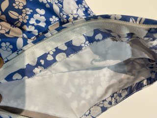281. Vestido Flamenca Azul y Blanco
