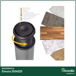 Emuca patas mesa acero regulables