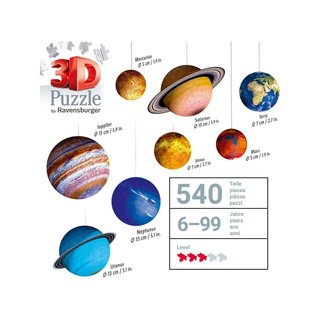 - Ravensburger puzzle 3D sistema solar maquetas