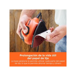 - BLACK+DECKER BEW230BCA-QS lijadora compacta