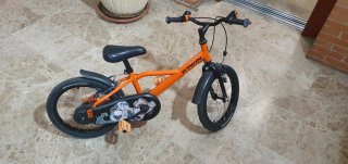 Bicicleta infantil B'Twin naranja