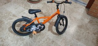 Bicicleta infantil B'Twin naranja