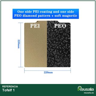 Base texturizada PEI PEO para impresora 3D Ender