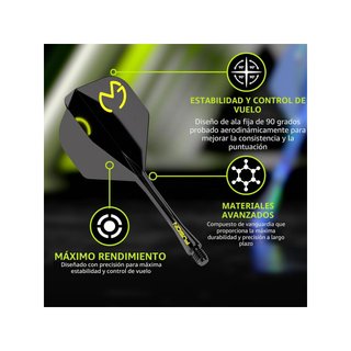 Winmau Fusion sistema integrado vuelo eje