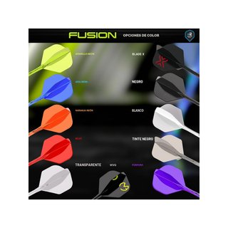 Winmau Fusion sistema integrado vuelo eje