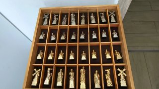 Scacchiera Don Chisciotte oro