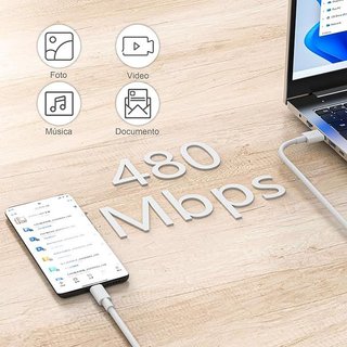 BOLUX-JS Cargador 120W Xiaomi con Cable 2m USB-A-C