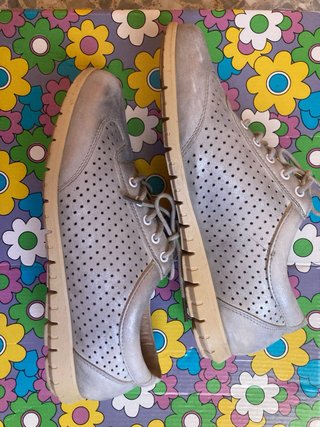 Zapatillas plateadas talla 38