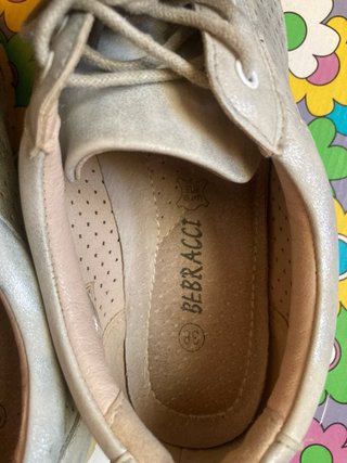 Zapatillas plateadas talla 38