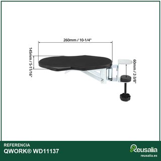QWORK® reposabrazos ergonómico escritorio