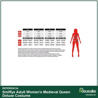 Smiffys disfraz medieval reina deluxe mujer