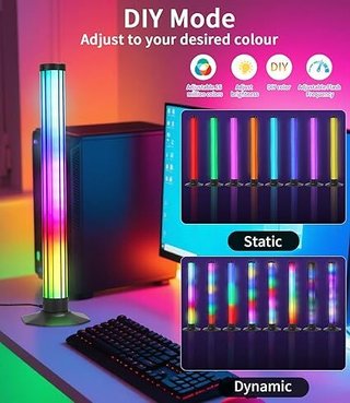 LEAZZLE Barra Luces LED Sincronización Música RGB