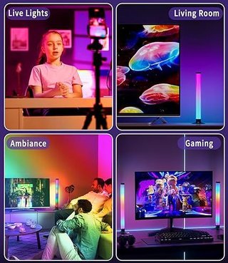 LEAZZLE Barra Luces LED Sincronización Música RGB
