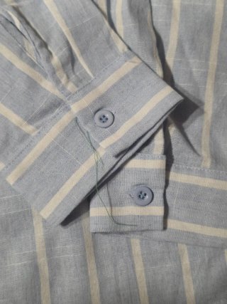 Camisa Rayas Azul y Blanca Talla M