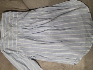 Camisa Rayas Azul y Blanca Talla M