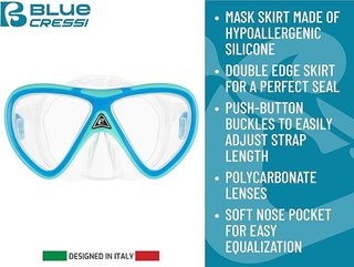 CRESSI Peg & Mini Island Set Verde Agua y Blanco