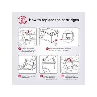 Cartuchos tinta compatibles HP 302XL color