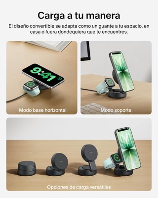 BELKIN UltraCharge 2en1 Qi2 25W MagSafe PD 45W