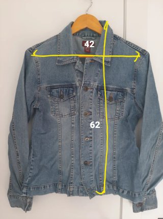 Chaqueta vaquera clásica azul