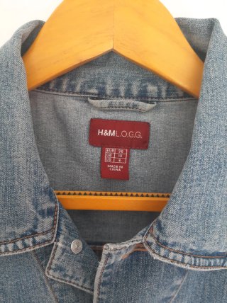 Chaqueta vaquera clásica azul