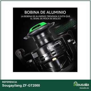 Sougayilang carrete pesca giratorio 5.2:1