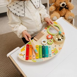 MOMO KIDS Mesa Musical Montessori Xilófono Tambor