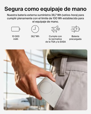 BELKIN BoostCharge PowerBank 10000mAh Qi2 Beis