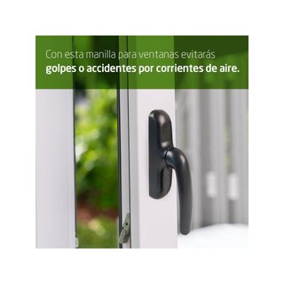 Manilla para ventana aluminio pvc negro