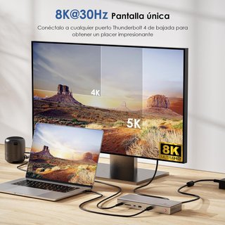 WAVLINK UTD43PRO Docking Station TB4 98W 8K 12en1
