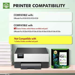 INFITONER 924XL tinta HP 8120e‑8135e 4 Pack