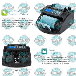 ZZap NC20 Contador Billetes 1000Min Lotes