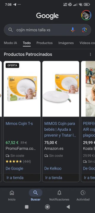 Cojín Mimos Talla XS