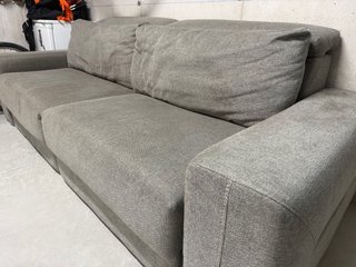 Sofá modular extensible marrón