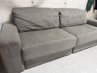 Sofá modular extensible marrón
