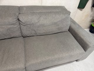 Sofá modular extensible marrón