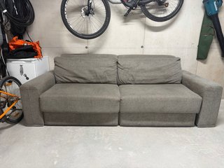 Sofá modular extensible marrón
