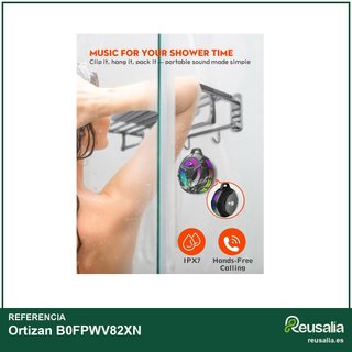 Ortizan Altavoz Ducha Bluetooth