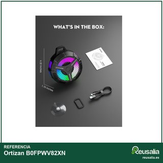 Ortizan Altavoz Ducha Bluetooth