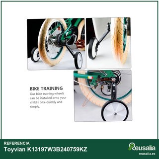 Ruedas auxiliares bicicleta ajustables aluminio