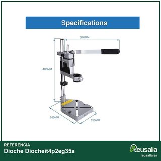 Soporte taladro columna ajustable resistente