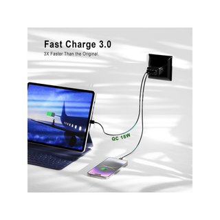 Cargador rápido USB 4 puertos 33W