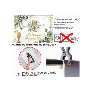 Telón de fondo dorado para bautizo y comunión