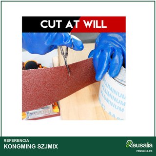 KONGMING Rollo papel lija 93mm x 5m